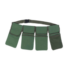 Eco Canvas Gardening Tools Belt Bag Garden Organizer Bag with 4 Removable Utility Deep Pockets